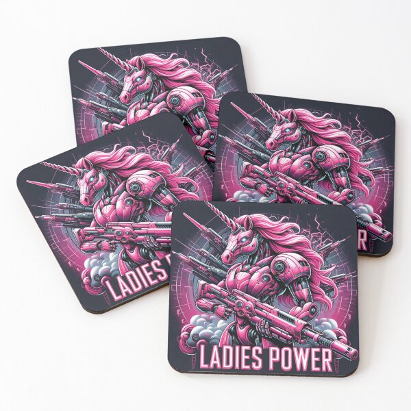 Item preview, ladies power, unicorn, princes, pink, pink power, grl, girl, power, girl power designed and sold by szpaku888.