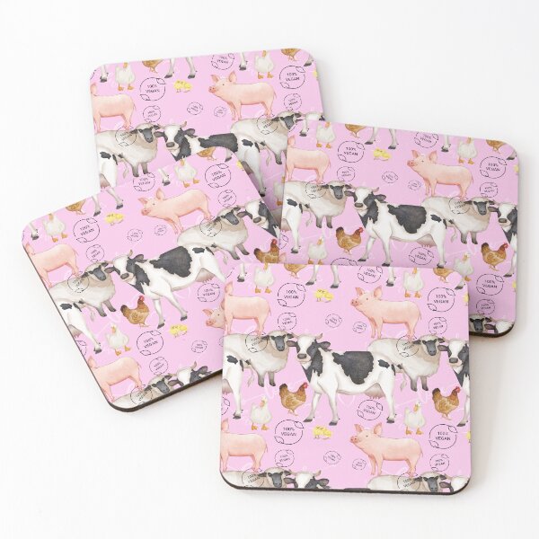 Item preview, Candy pink vegan for the animals designed and sold by Haybow-Podge.