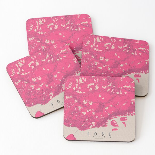 Item preview, Kobe City Map of Japan - Blossom designed and sold by deMAP.