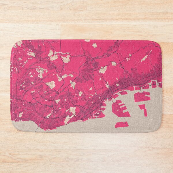 Item preview, Kobe City Map of Japan - Blossom designed and sold by deMAP.