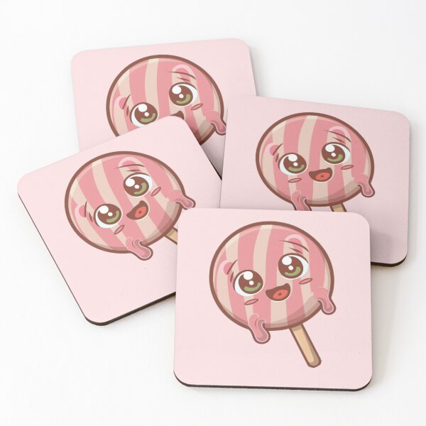 Item preview, Cute Kawaii Pink Lollipop Dripping ; Pattern designed and sold by PatternInArt.