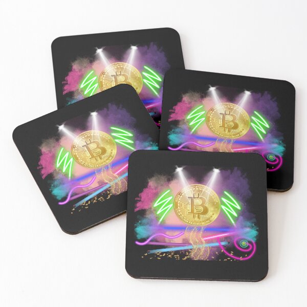 Item preview, Electric Fluorescent Bitcoin designed and sold by MarieSusan.