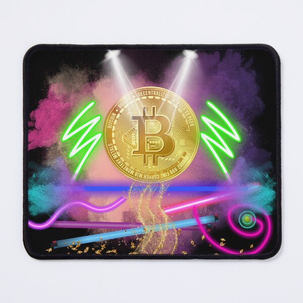 Item preview, Electric Fluorescent Bitcoin designed and sold by MarieSusan.