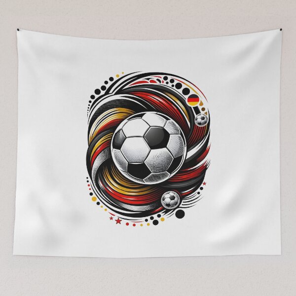 Item preview, Football Germany Team Abstract Flag Ball Euro designed and sold by Infinitee8hirts.