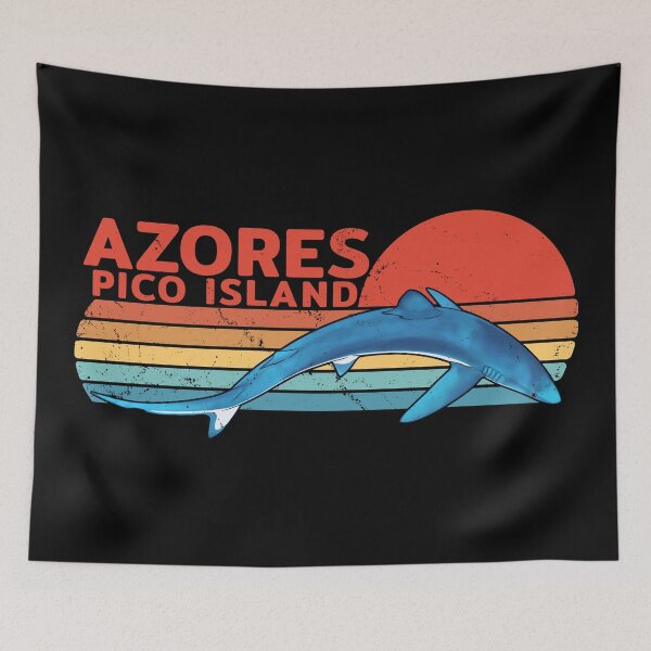 Artikelvorschau, Azoren Pico Blauhai entworfen und verkauft von NicGrayGraphic.