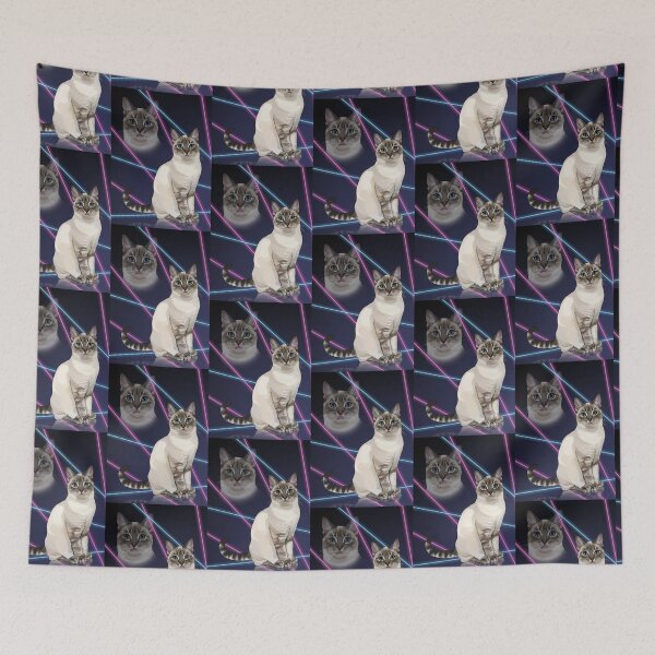 Item preview, Funny 80s School Portrait Style with Cat Blep designed and sold by Carleah Unique.