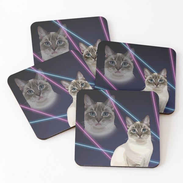Item preview, Funny 80s School Portrait Style with Cat Blep designed and sold by Carleah Unique.