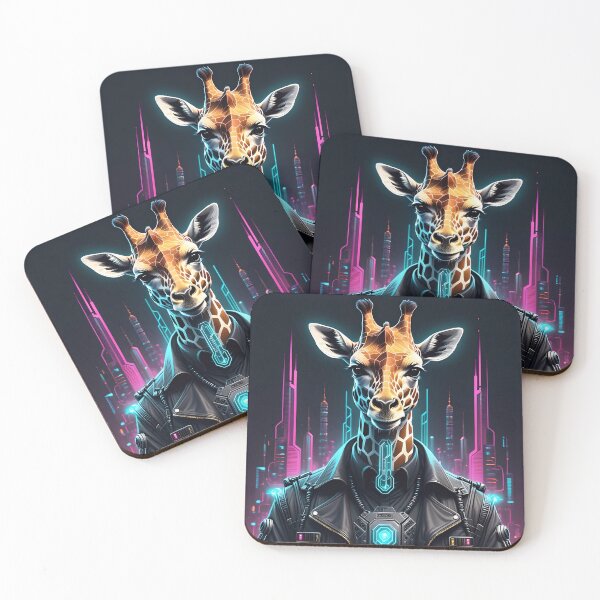 Item preview, Cool Cyberpunk Cyborg Giraffe designed and sold by TheArtOfPat.