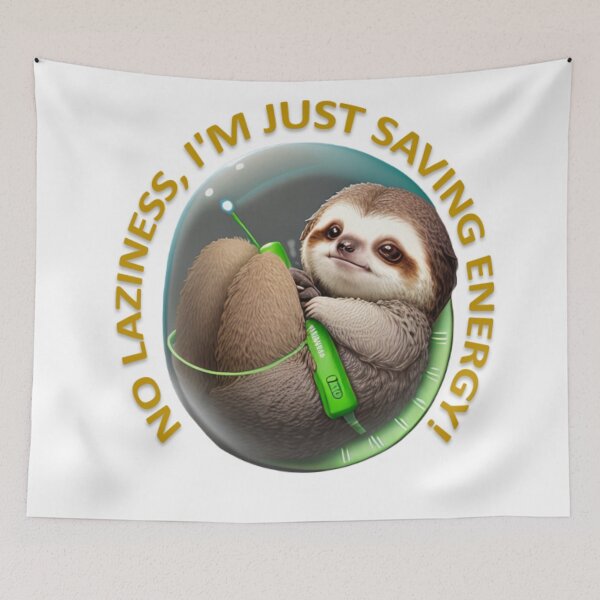 Item preview, No laziness, I'm just saving energy! designed and sold by r105.