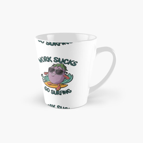 Item preview, work sucks , go surfing ! designed and sold by NebulaWhimsy.