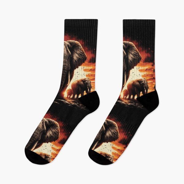 Item preview, Majestic Elephants at Sunset designed and sold by ByteyCreatives.