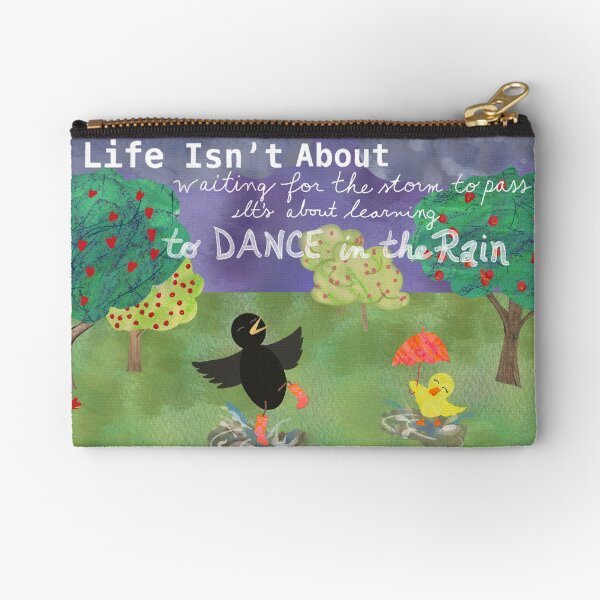 Dancing In The Rain Zipper Pouch