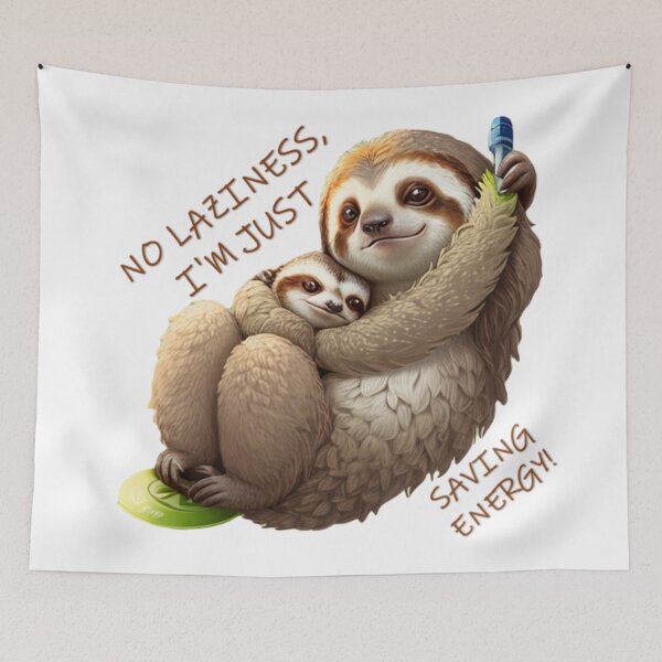 Item preview, No laziness, I'm just saving energy! designed and sold by r105.