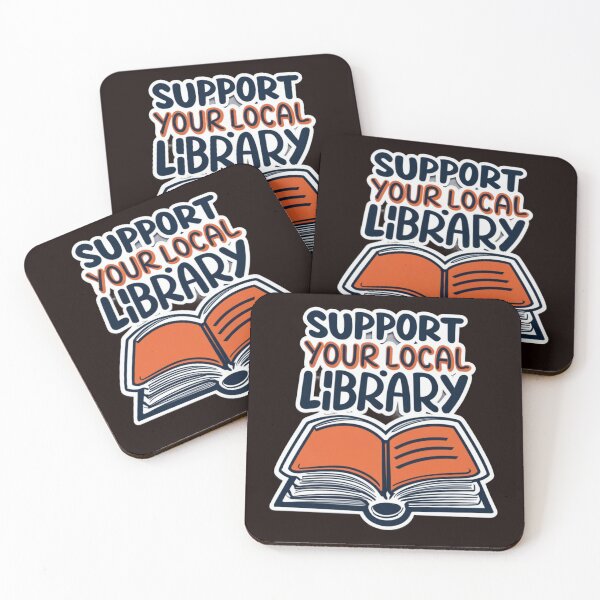 Item preview, Support Your Local Library Books Reading designed and sold by sadedream.
