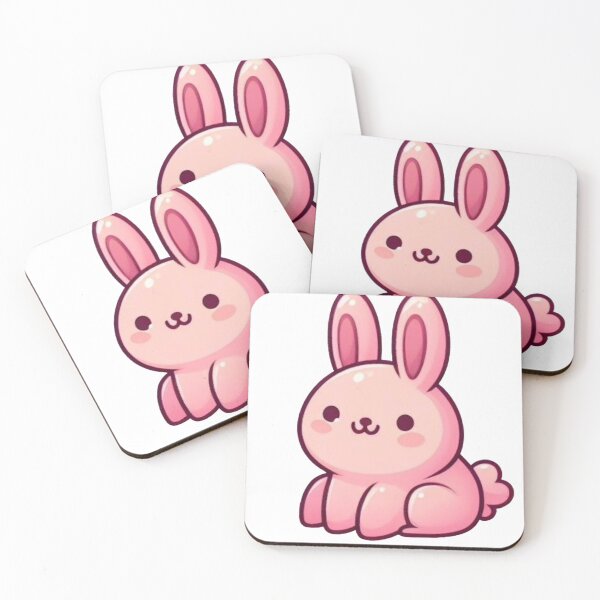 Item preview, Animated cartoons inspired cute pink rabbit designed and sold by ISIKPK.