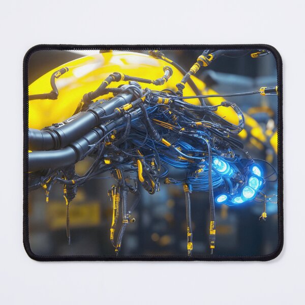 Item preview, Cyberpunk cybernetic robotic arm with yellow fluid designed and sold by hurch.