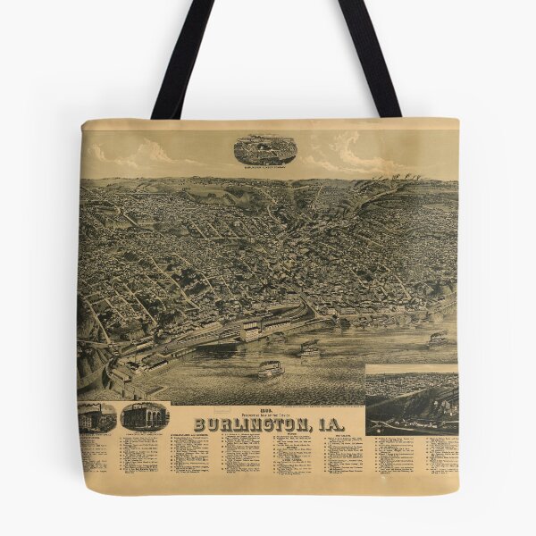 Item preview, Burlington, Iowa (1889) designed and sold by allhistory.