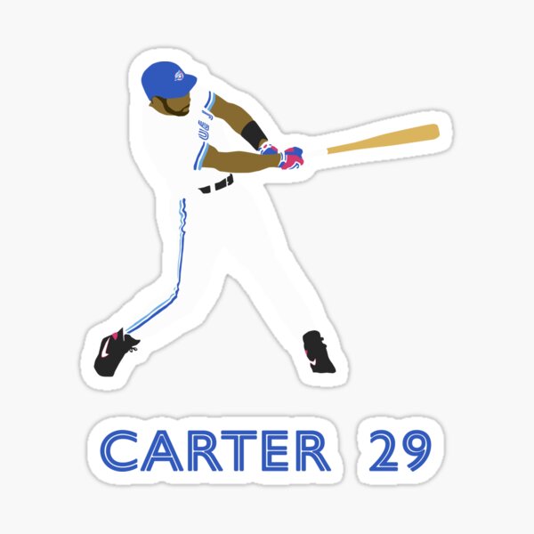 Vista previa del artículo con la obra «Joe Carter - Toronto Blue Jays (nombre y número)», diseñado y vendido por Art-by-JD.