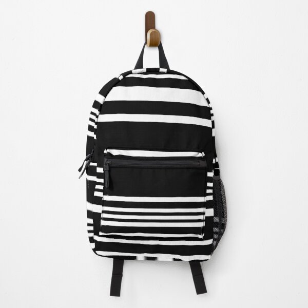 Item preview, Black and White Horizontal Stripes Pattern designed and sold by MaedK.