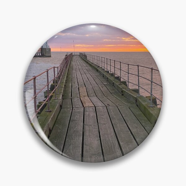 Item preview, January sunrise at the mouth of the River Blyth - Portrait designed and sold by Violaman.