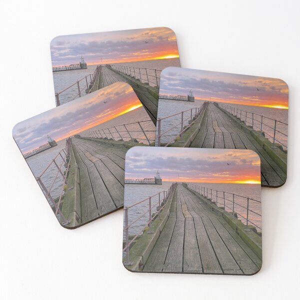 Item preview, January sunrise at the mouth of the River Blyth - Portrait designed and sold by Violaman.