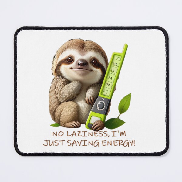 Item preview, No laziness, I'm just saving energy! designed and sold by r105.
