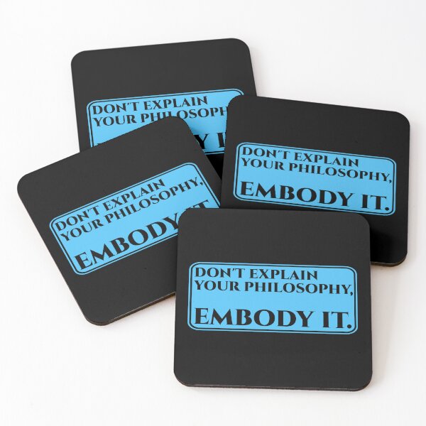 Item preview, Philosophy Quote | Epictetus Stoic Phrase Embody It designed and sold by StoicStreet.