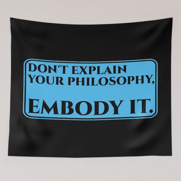 Item preview, Philosophy Quote | Epictetus Stoic Phrase Embody It designed and sold by StoicStreet.