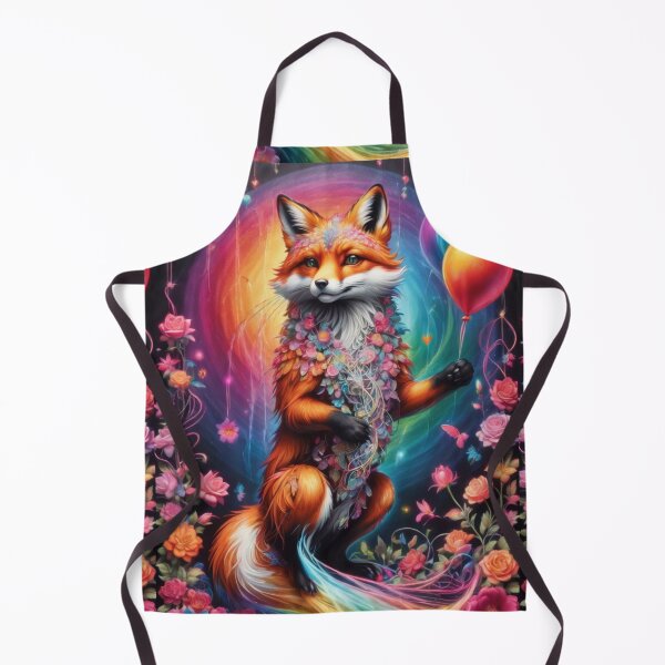 Item preview, Fox Loves Beautiful Flowers And Balloons designed and sold by BotunPeony.