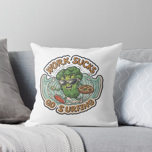 Item preview, work sucks , go surfing ! designed and sold by NebulaWhimsy.
