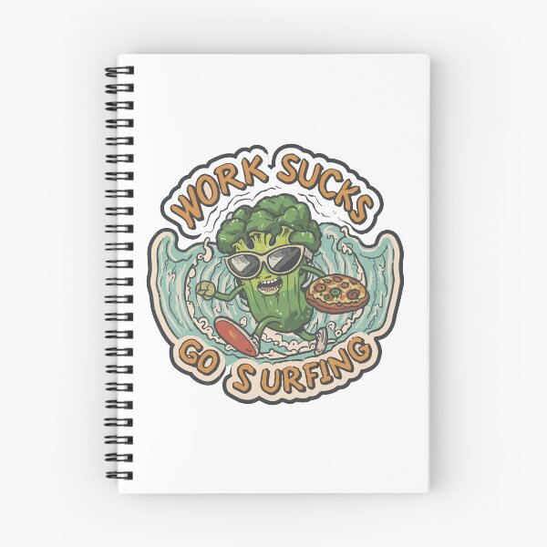 Item preview, work sucks , go surfing ! designed and sold by NebulaWhimsy.
