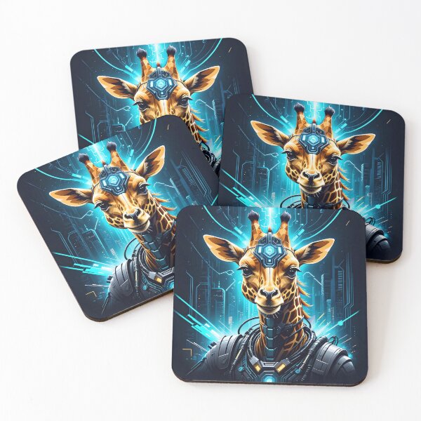 Item preview, Cool Cyberpunk Cyborg Giraffe designed and sold by TheArtOfPat.