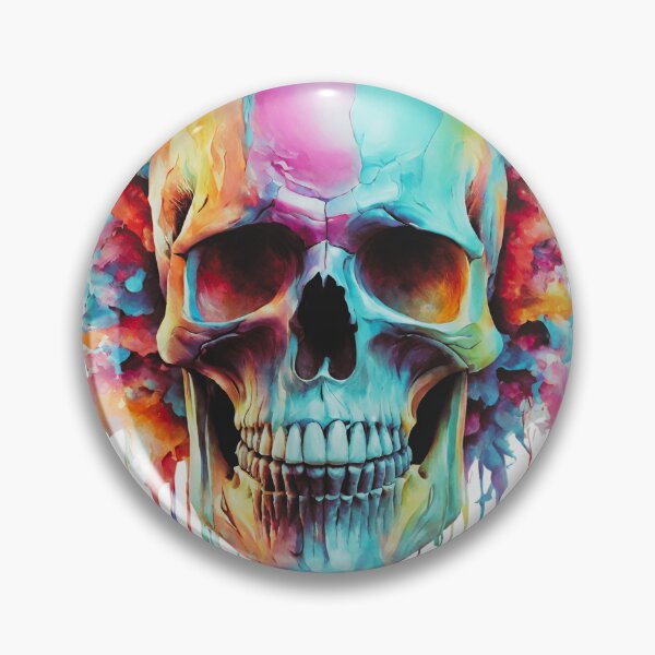 Item preview, Colorful skull designed and sold by NewPeak.