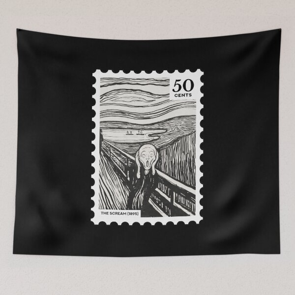 Item preview, Edvard Munch stamp designed and sold by RabbitK.