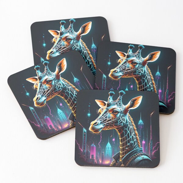Item preview, Cool Cyberpunk Cyborg Giraffe designed and sold by TheArtOfPat.
