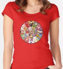 Mr Benn. "As if by magic, the Shopkeeper appeared." Women's Fitted Scoop T-Shirt