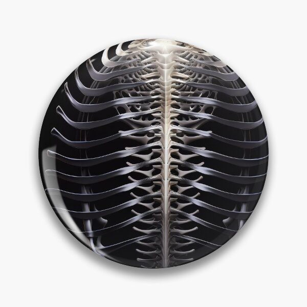 Item preview, “Backbone Brilliance: Photonegative Refraction Emblem” designed and sold by Art-Vortex-fr.