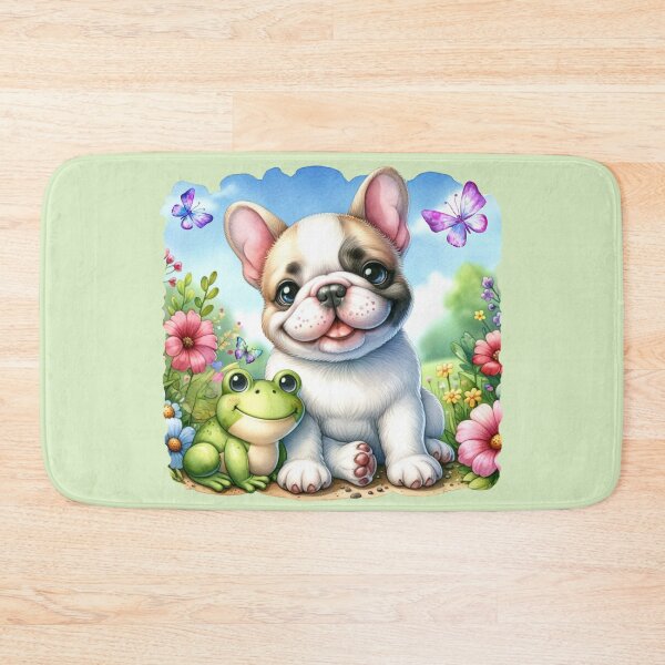 Item preview, Frenchie Spring Splash designed and sold by critterpatchusa.