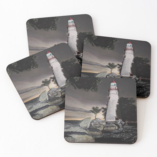 Item preview, Marblehead Lighthouse at Moonrise designed and sold by Christopher DeYoe Art.