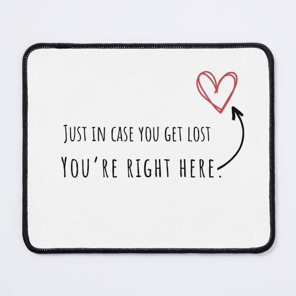 Item preview, Just in case you get lost heart designed and sold by Just-reddesign.