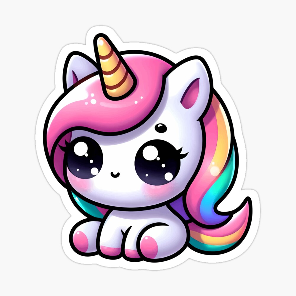 Kawaii Dreamy Sparklecorn Unicorn Poster