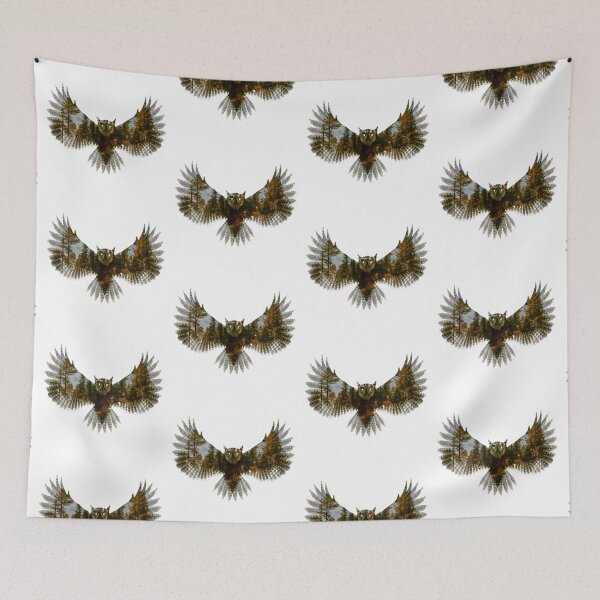 Item preview, Wild Flying Owl designed and sold by PlanetMarker.