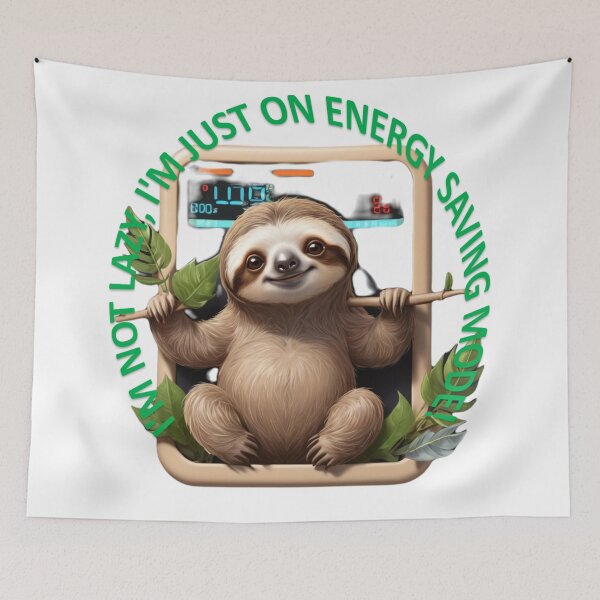 Item preview, No laziness, I'm just saving energy! designed and sold by r105.