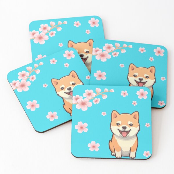 Item preview, Shiba and Cherries designed and sold by Tinafrogger1017.