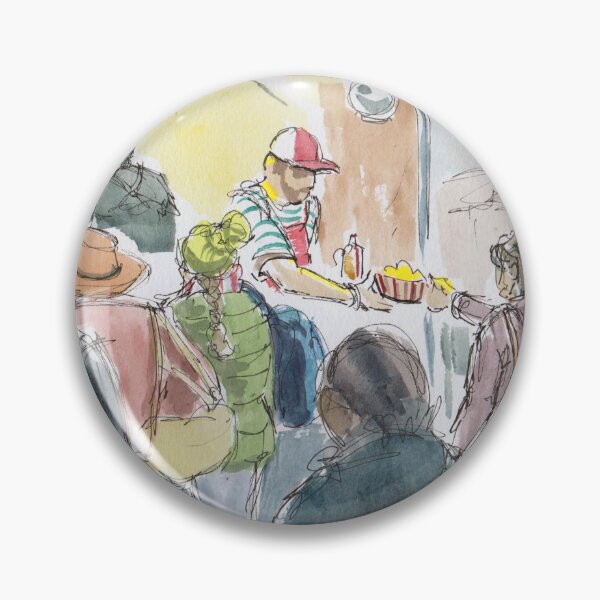Item preview, Buying Food At The Market - Christmas in Exeter designed and sold by MikeJory.