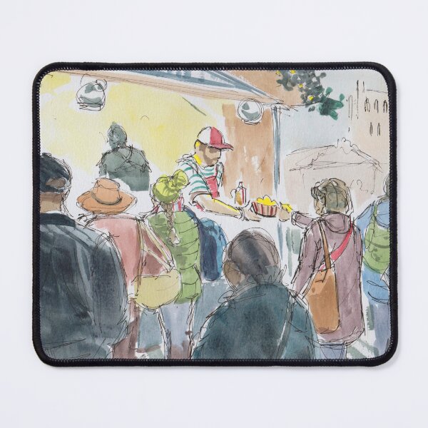 Item preview, Buying Food At The Market - Christmas in Exeter designed and sold by MikeJory.