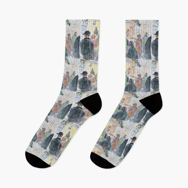Item preview, Buying Food At The Market - Christmas in Exeter designed and sold by MikeJory.
