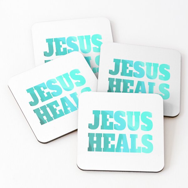 Item preview, Jesus Heals Blue Waves Christian designed and sold by PMCreative.