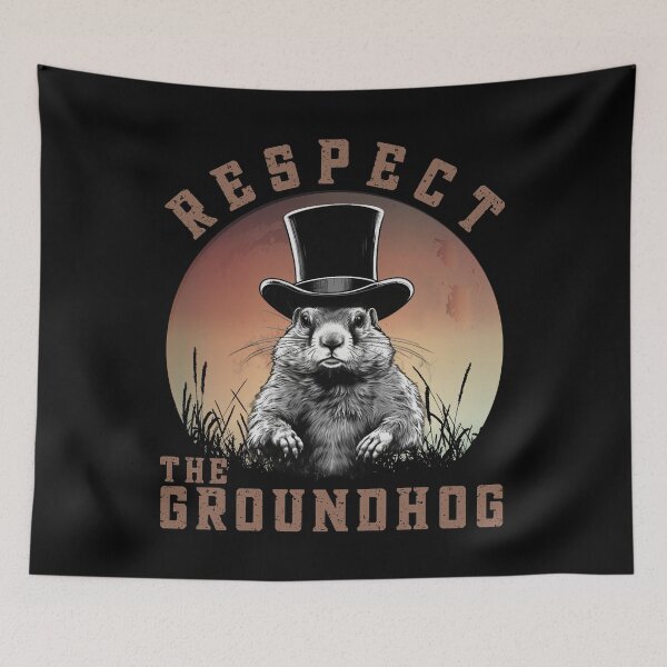 Item preview, Respect The Groundhog Funny Gift For February designed and sold by Chmielayka.