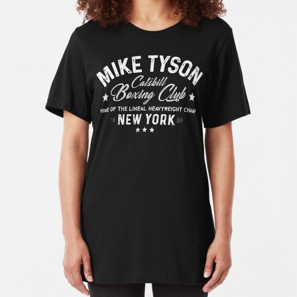 Mike Tyson - Catskill Boxing Club - White Slim Fit T-Shirt